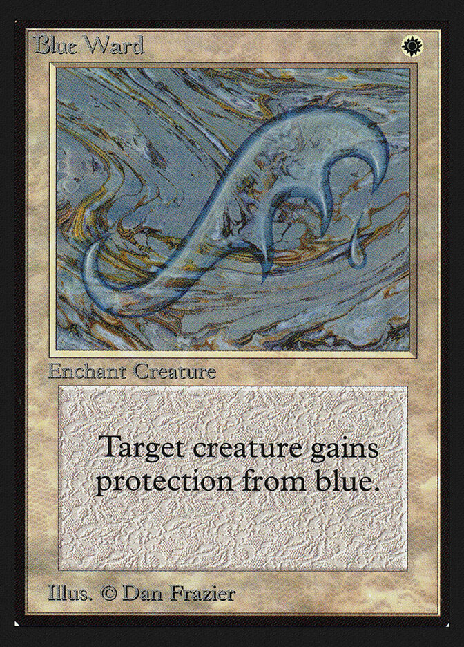 Blue Ward card front
