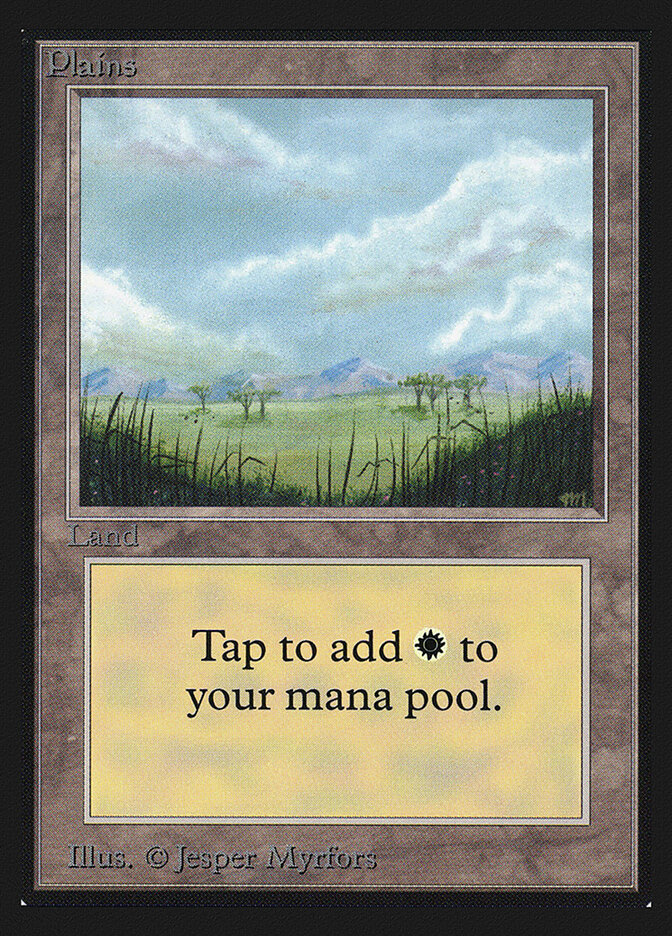 Plains card front