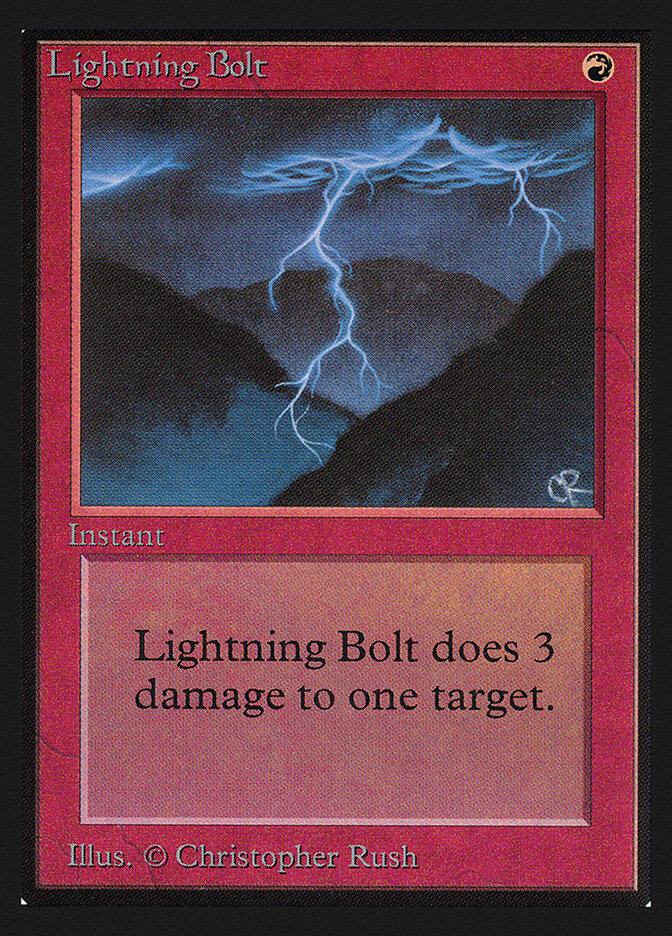 Lightning Bolt card front