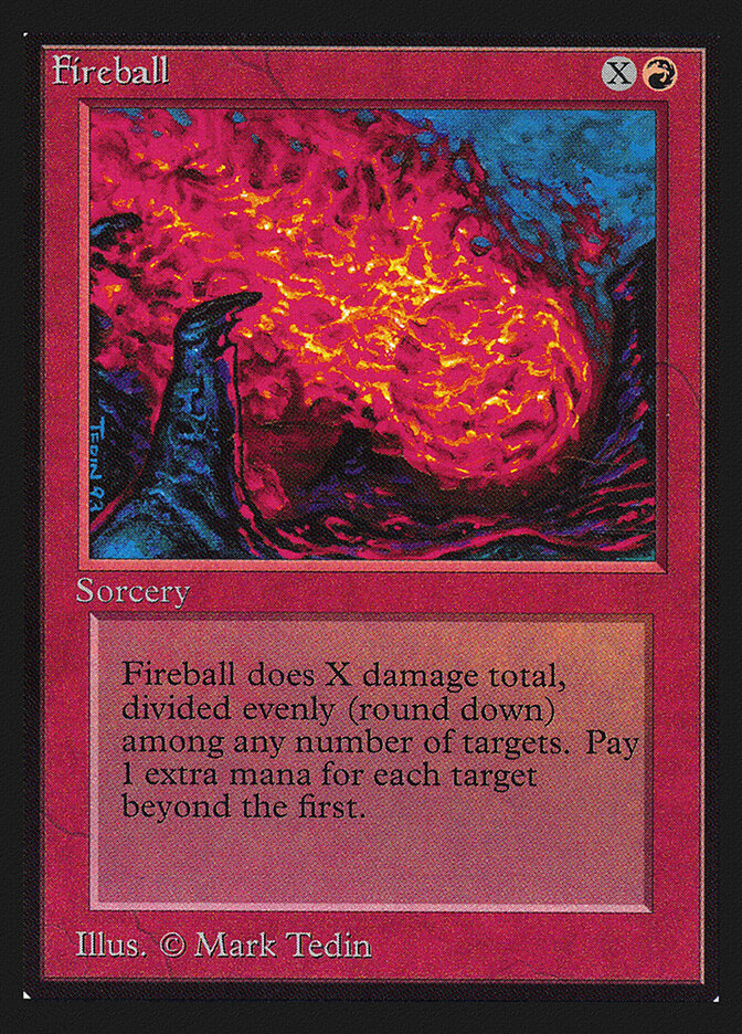 Fireball card front