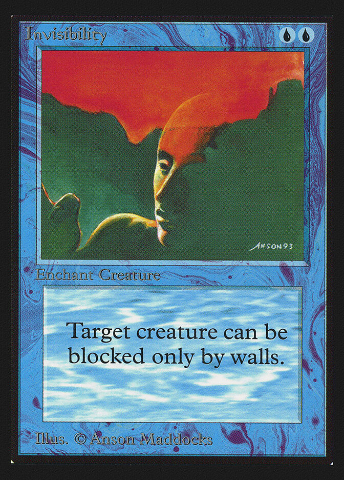 Invisibility card front