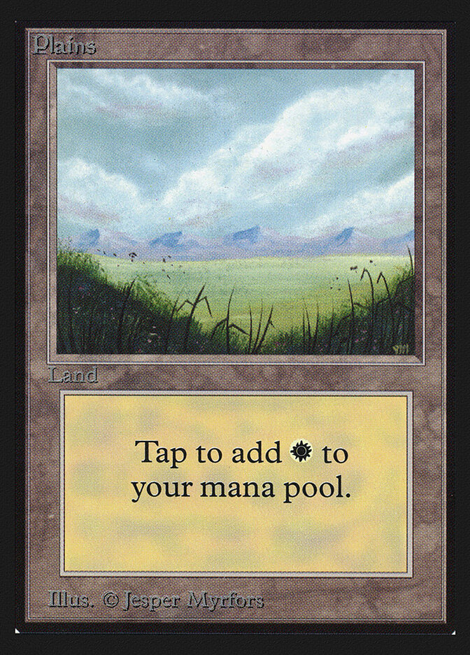 Plains card front