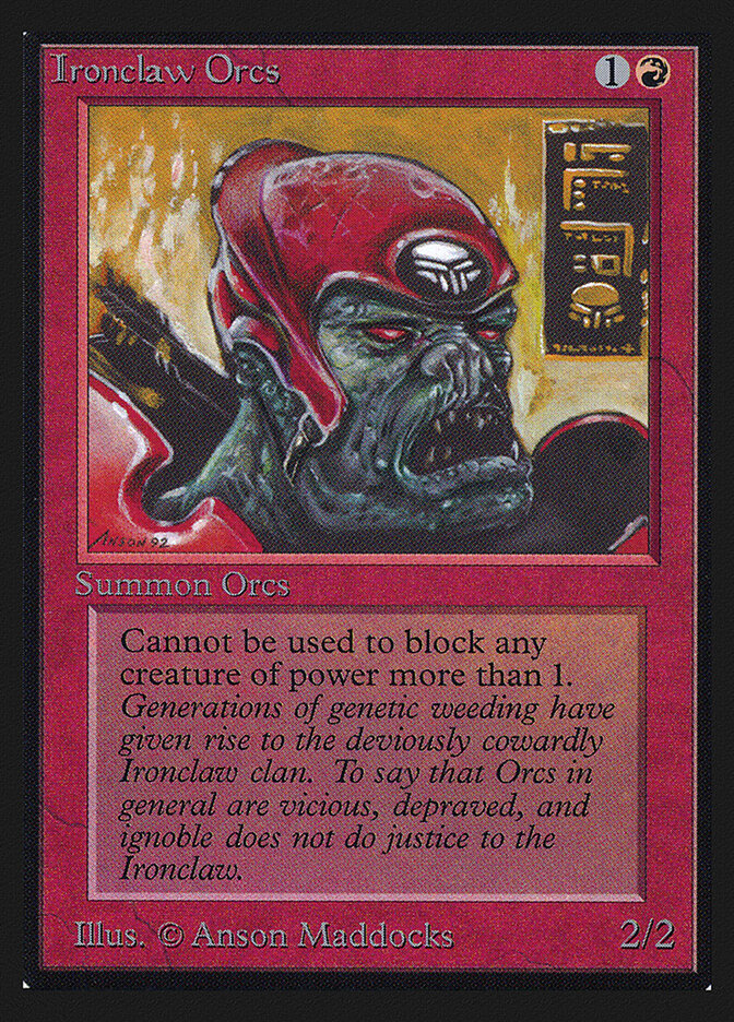Ironclaw Orcs card front