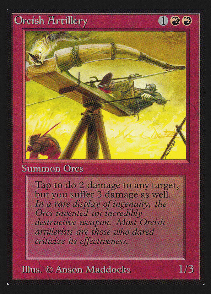 Orcish Artillery card front