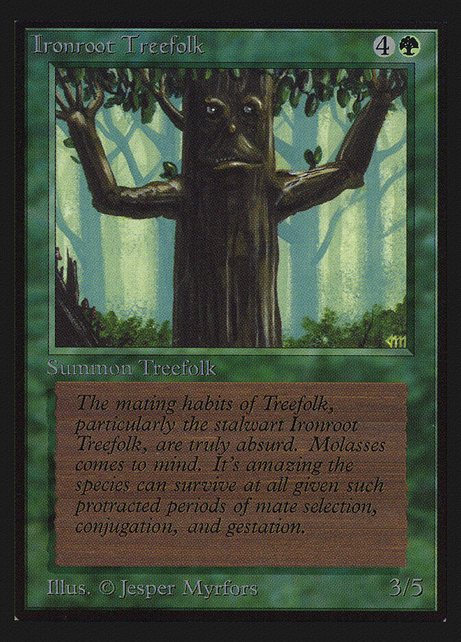 Ironroot Treefolk card front