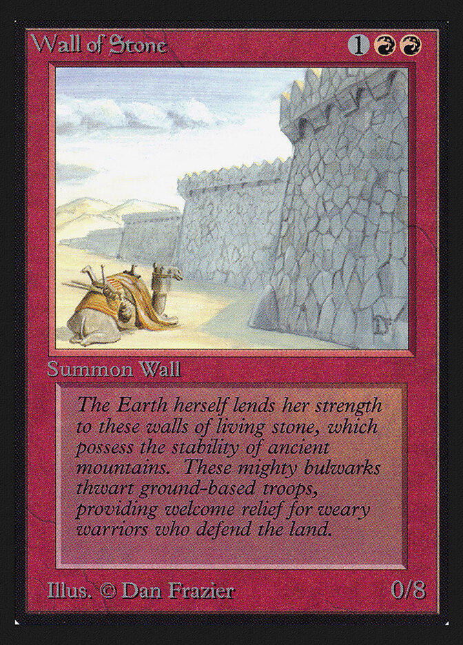 Wall of Stone card front