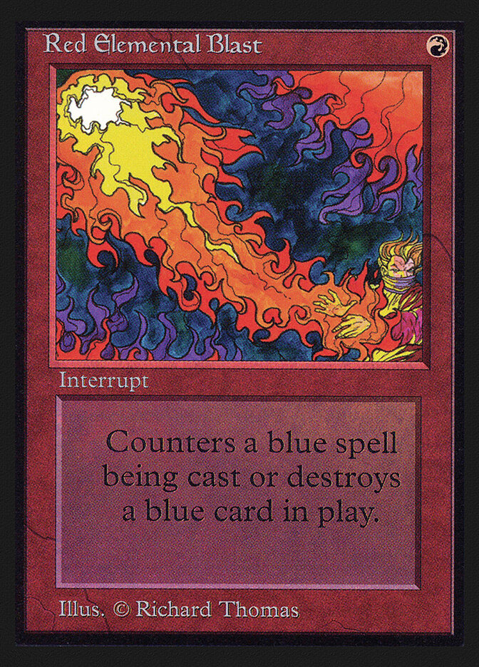 Red Elemental Blast card front