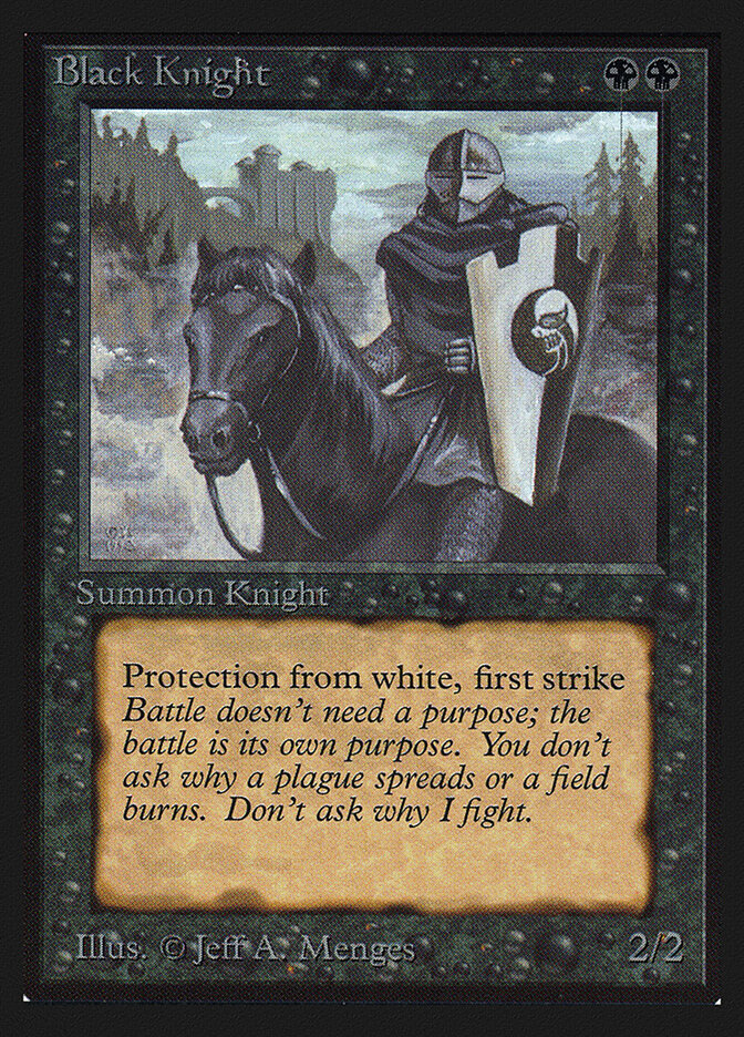 Black Knight card front