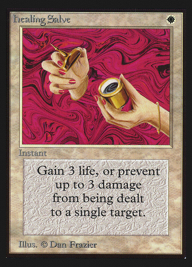 Healing Salve card front