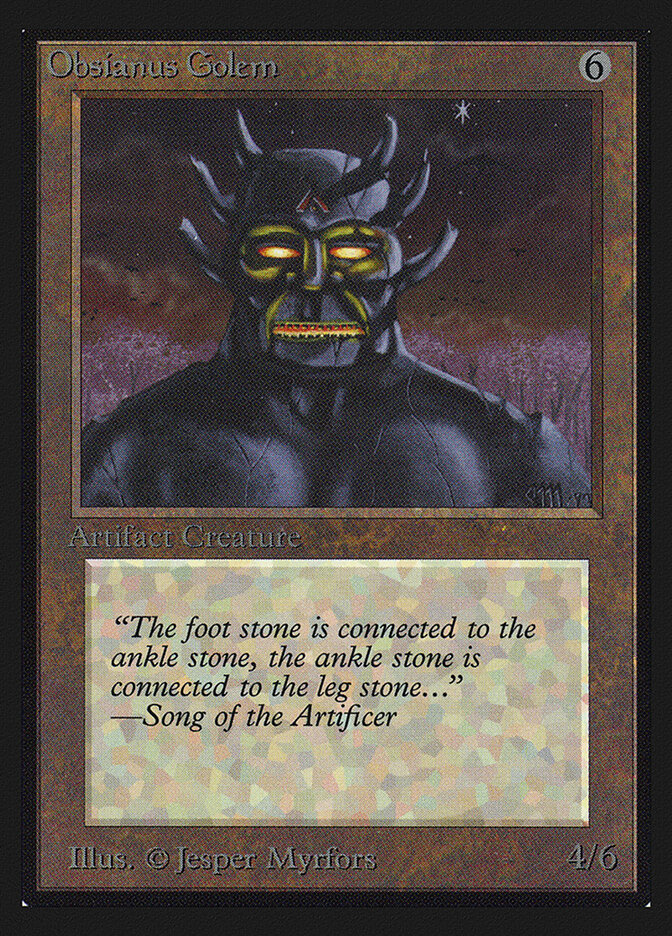 Obsianus Golem card front