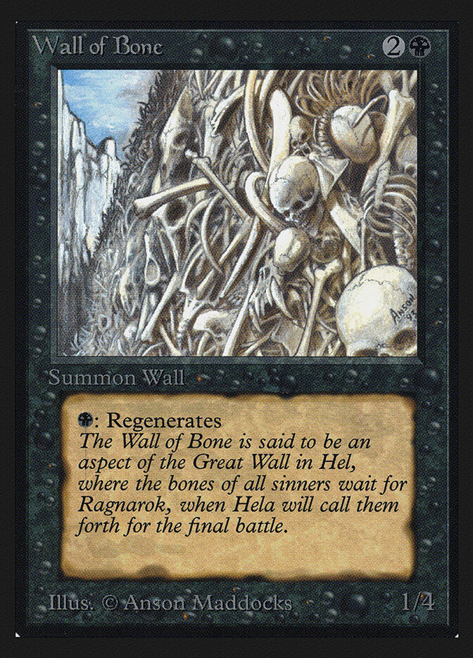 Wall of Bone card front