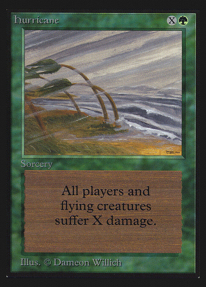 Hurricane card front