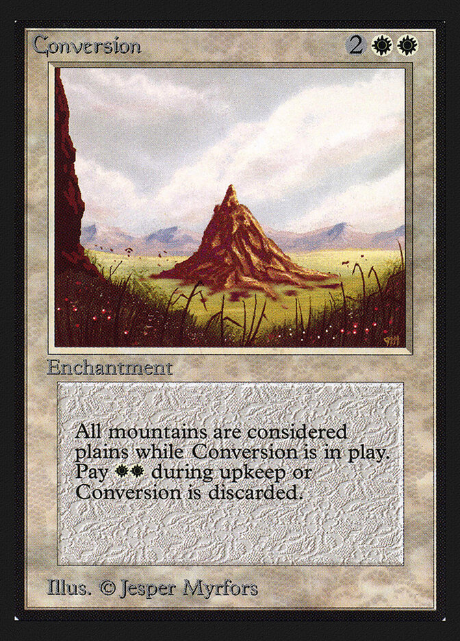 Conversion card front
