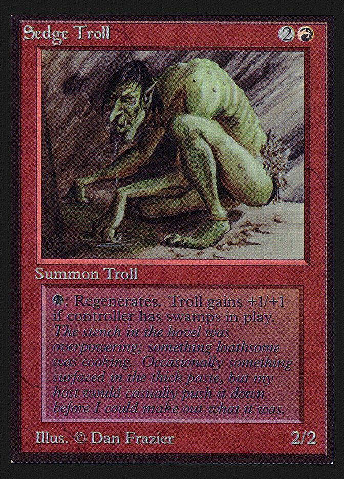 Sedge Troll card front