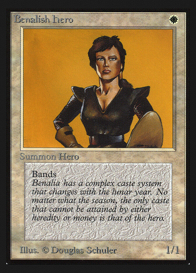 Benalish Hero card front