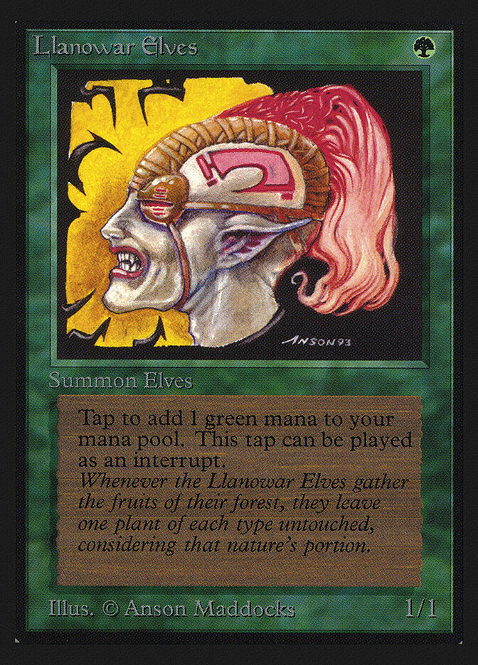 Llanowar Elves card front