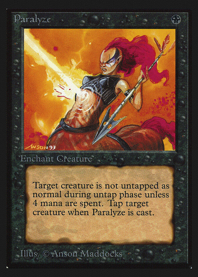 Paralyze card front