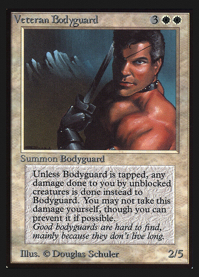 Veteran Bodyguard card front