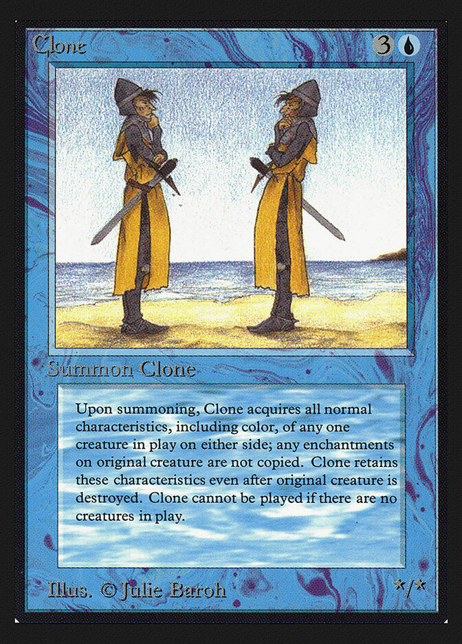 Clone card front