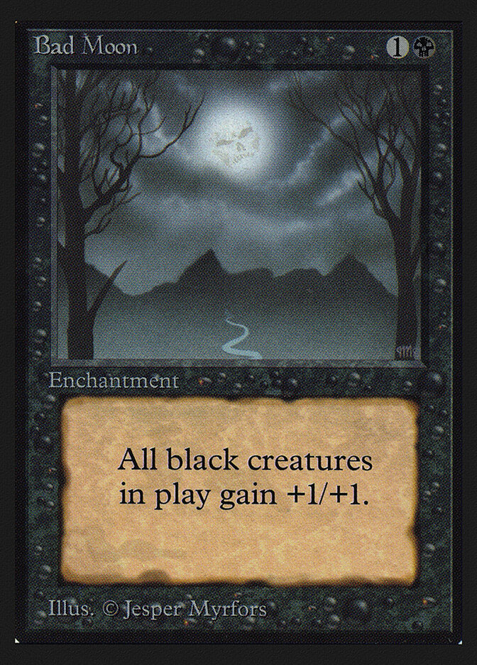 Bad Moon card front