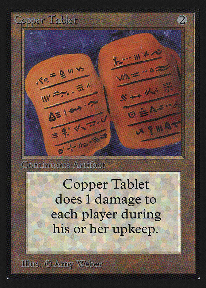 Copper Tablet card front