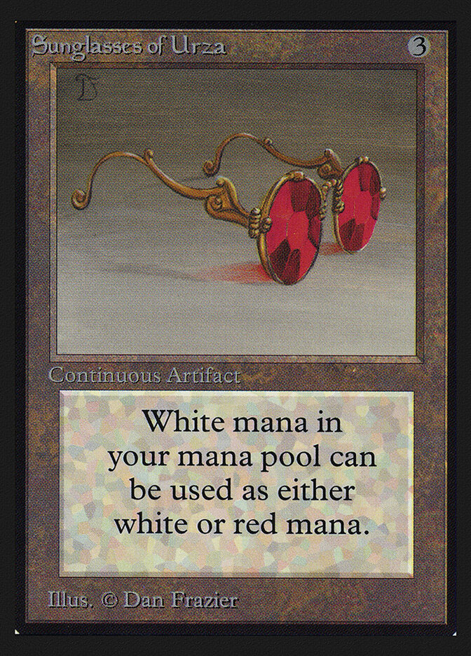 Sunglasses of Urza card front