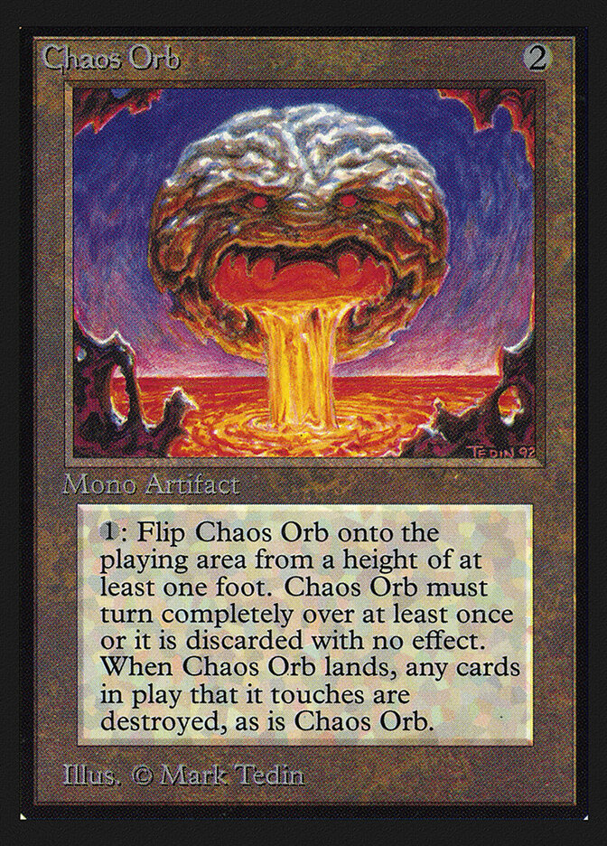 Chaos Orb card front
