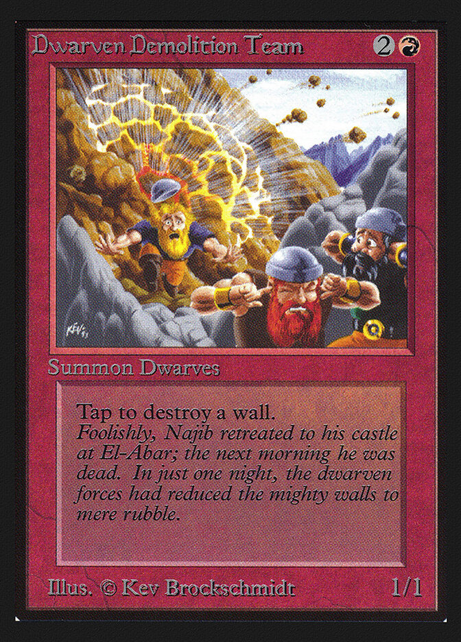 Dwarven Demolition Team card front