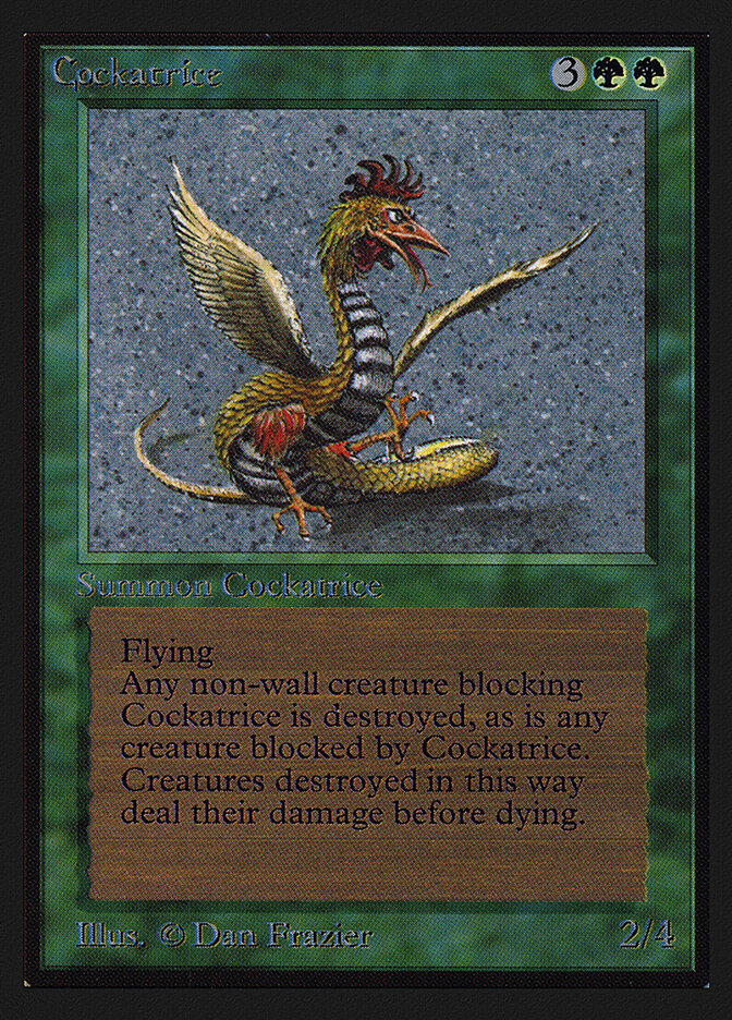 Cockatrice card front