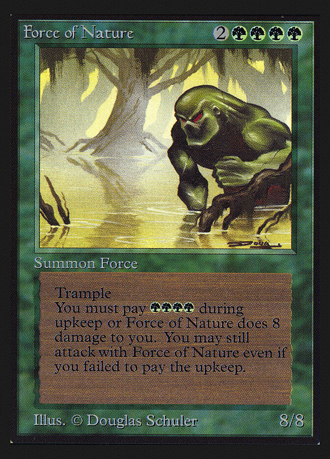 Force of Nature card front