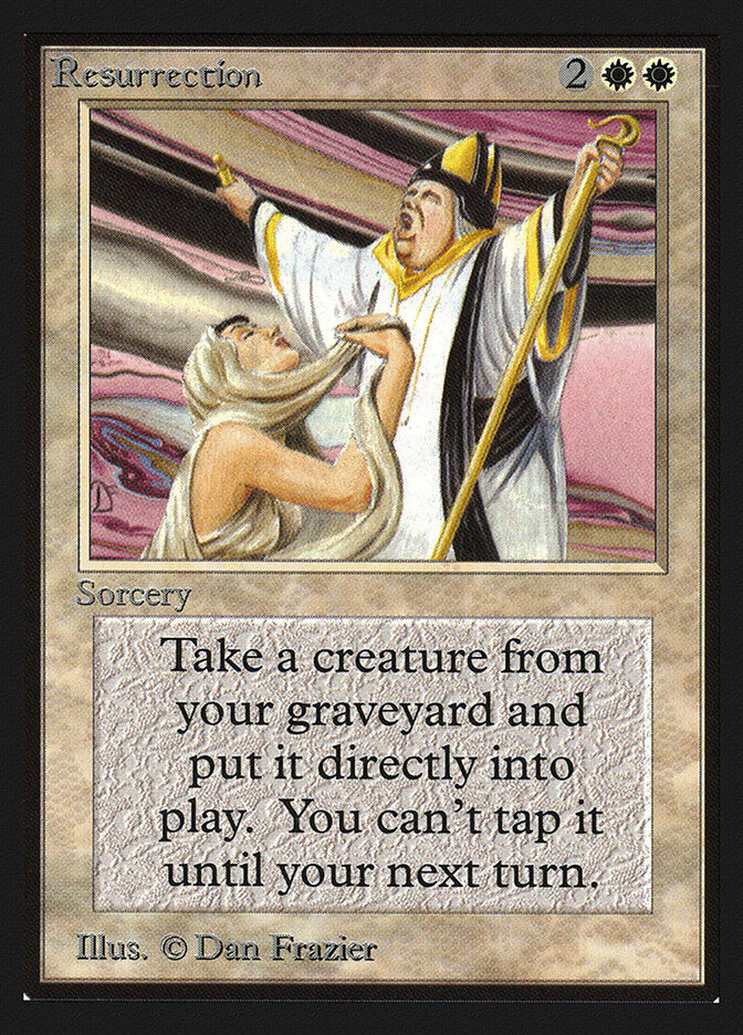 Resurrection card front