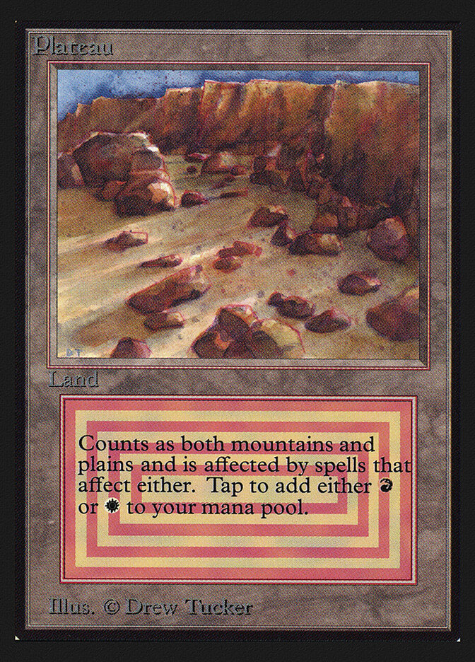Plateau card front
