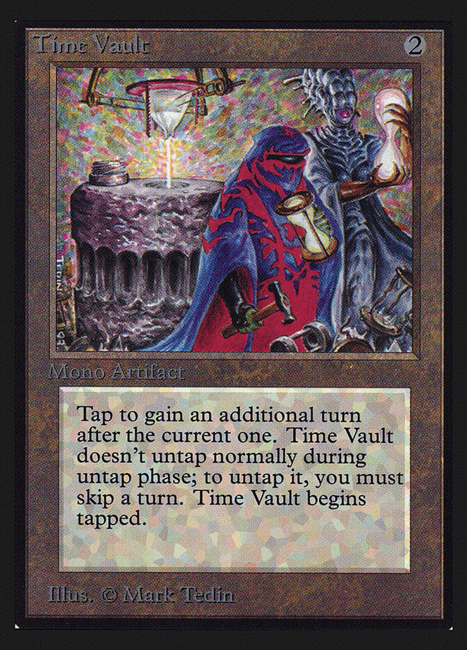 Time Vault card front
