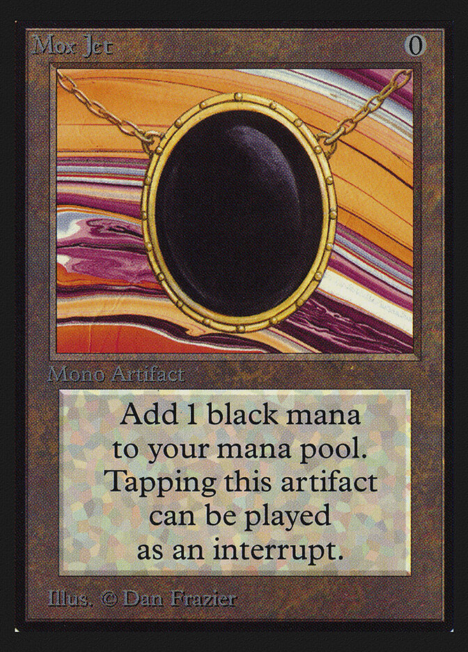 Mox Jet card front