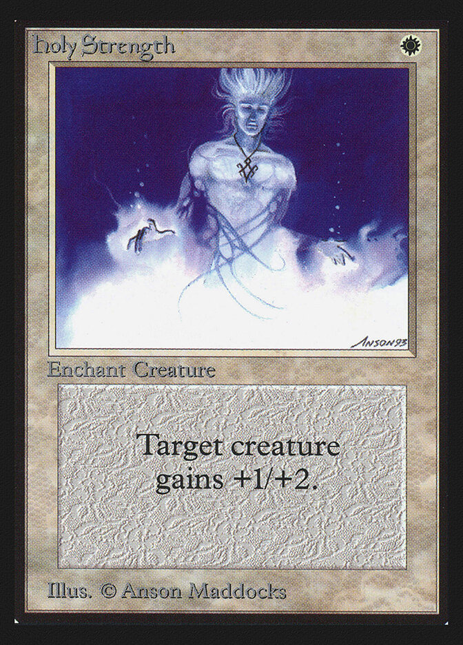 Holy Strength card front