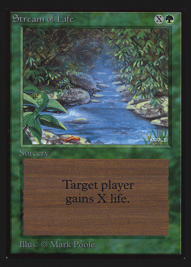 Stream of Life card front