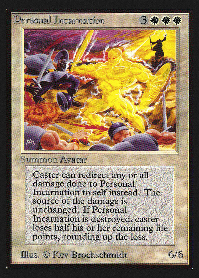 Personal Incarnation card front