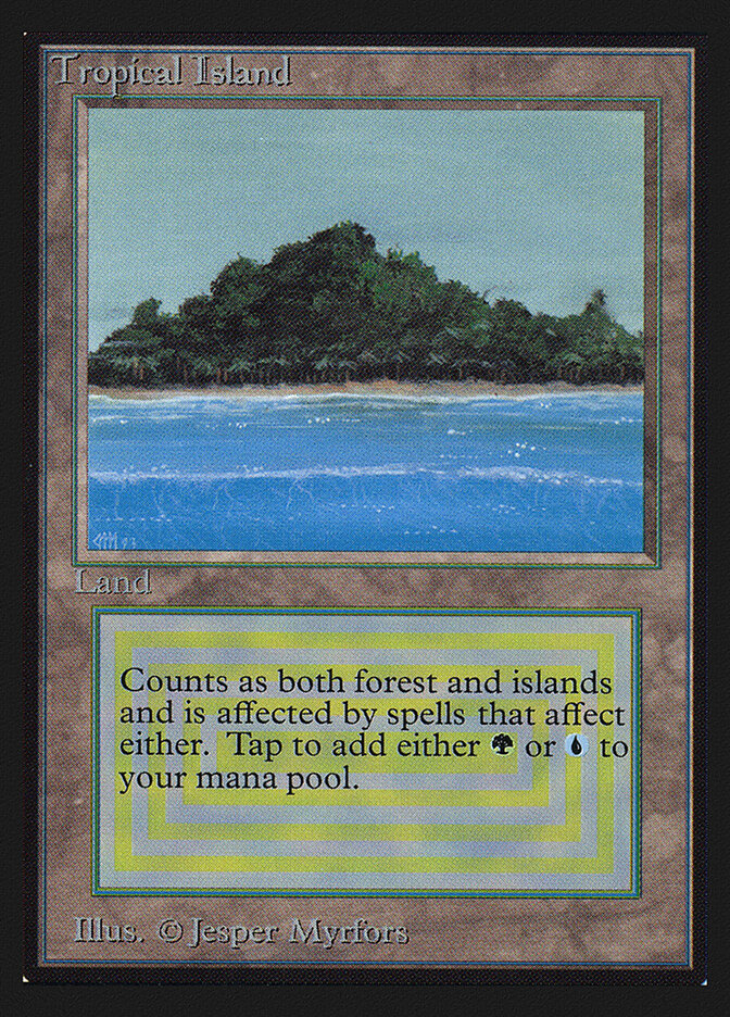 Tropical Island card front