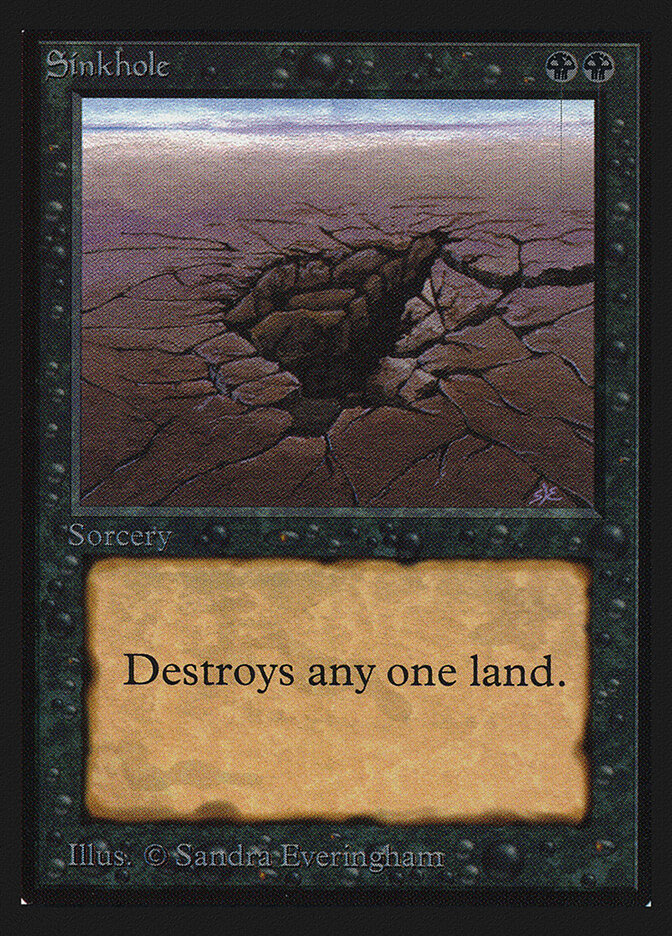 Sinkhole card front