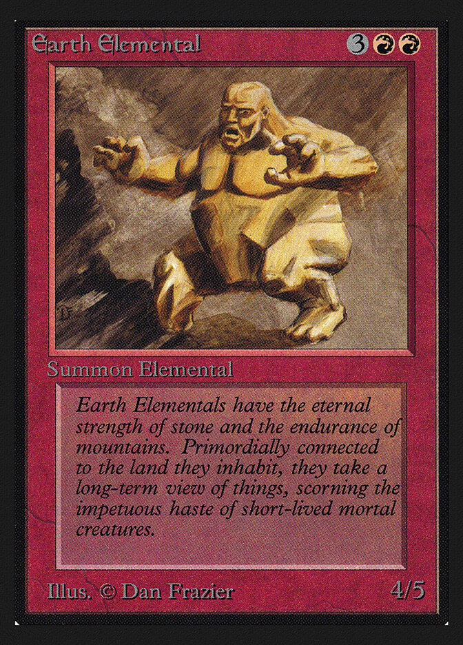 Earth Elemental card front