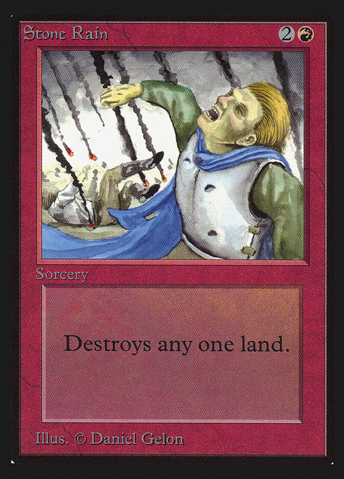 Stone Rain card front