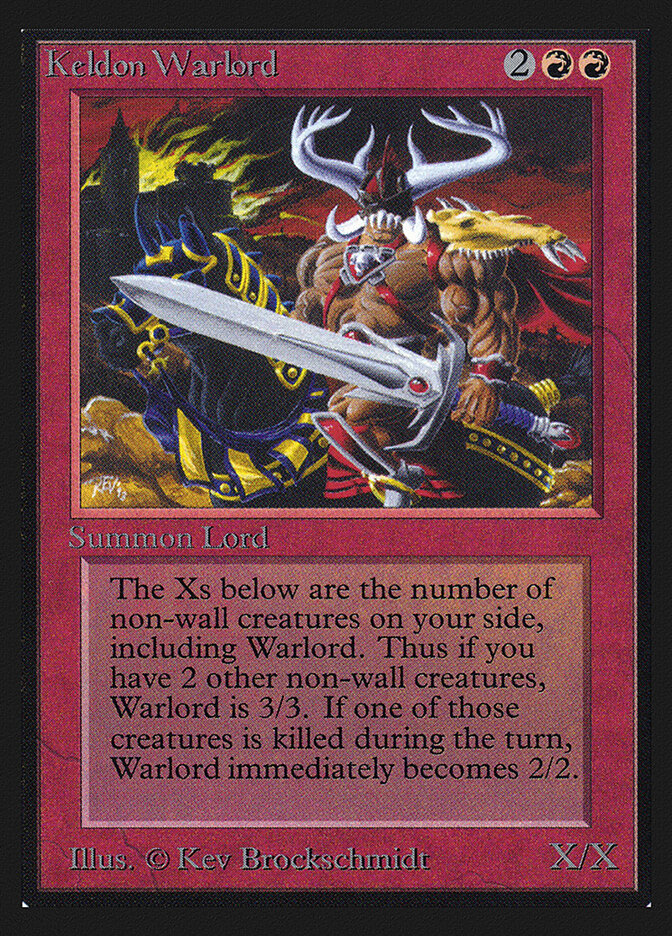 Keldon Warlord card front
