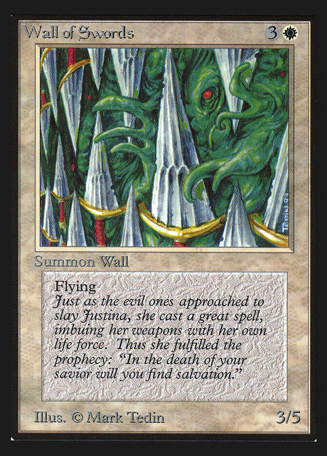 Wall of Swords card front