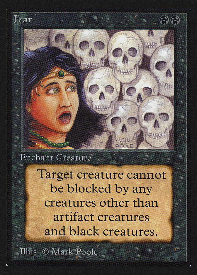 Fear card front