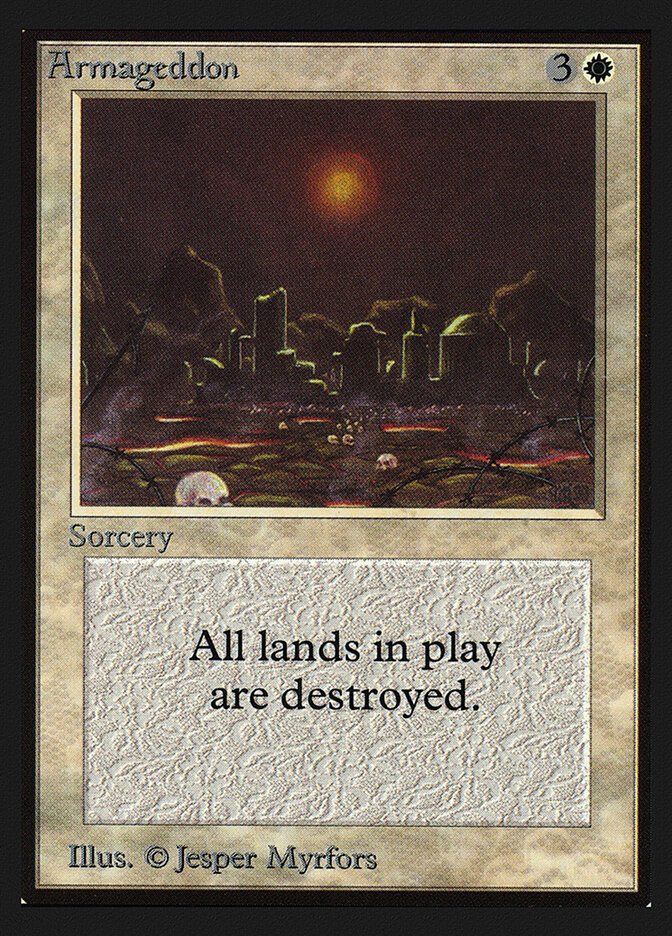 Armageddon card front