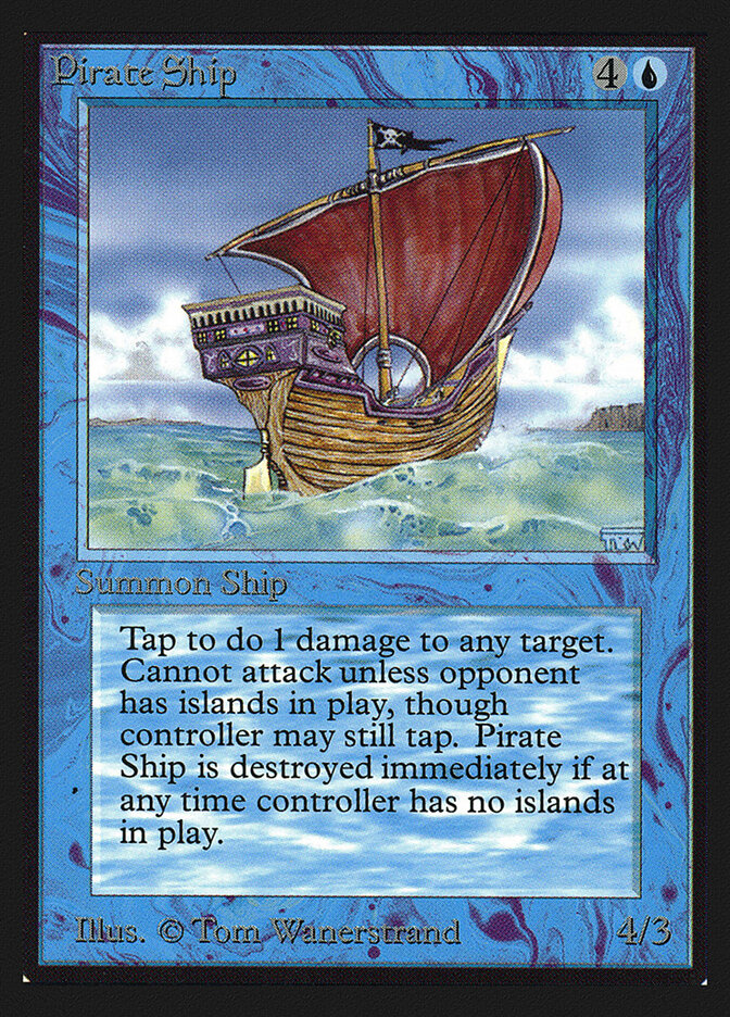 Pirate Ship card front