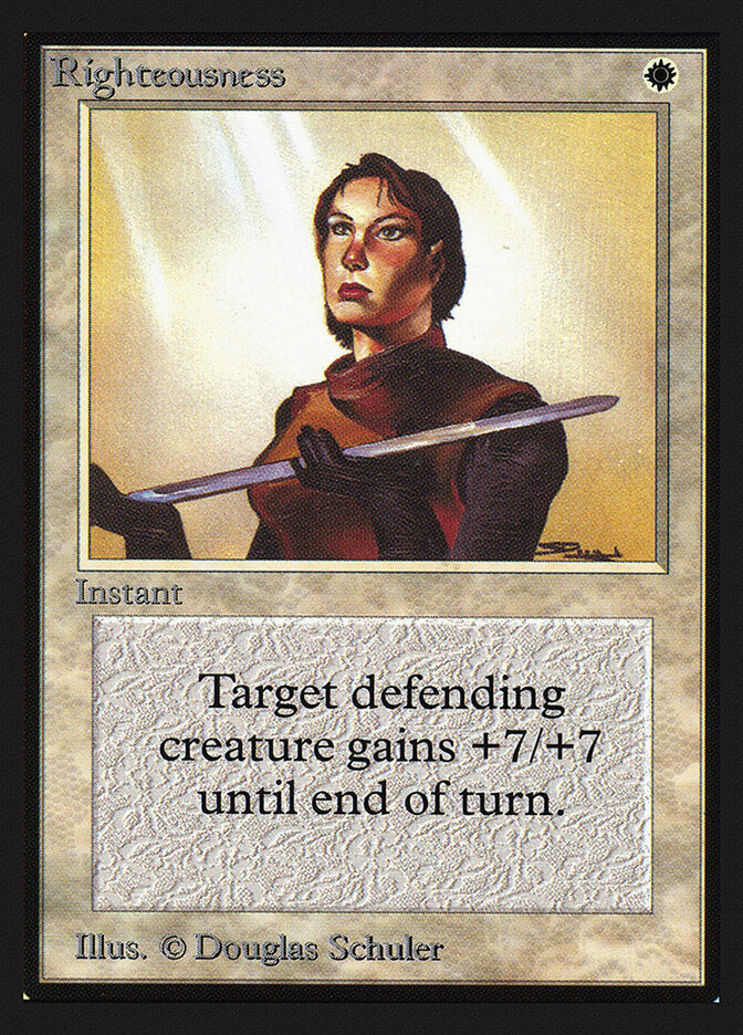 Righteousness card front