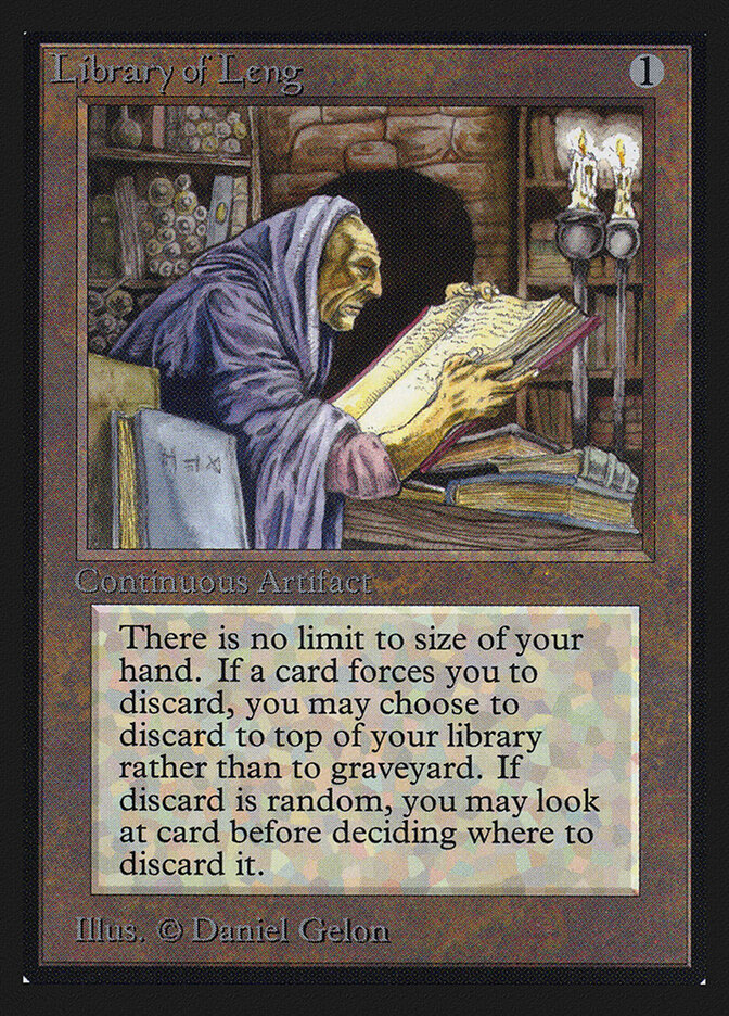 Library of Leng card front