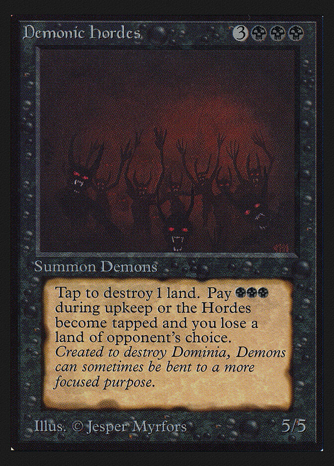 Demonic Hordes card front