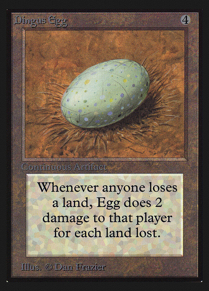 Dingus Egg card front